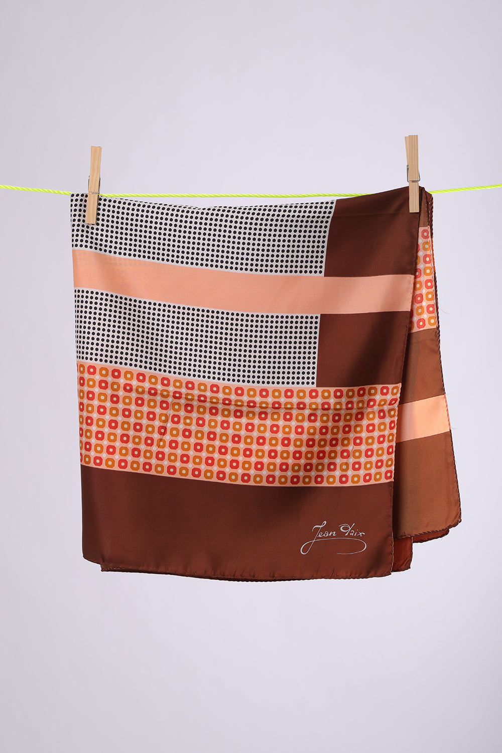 JEAN DAIX Brown & orange with black polka dots