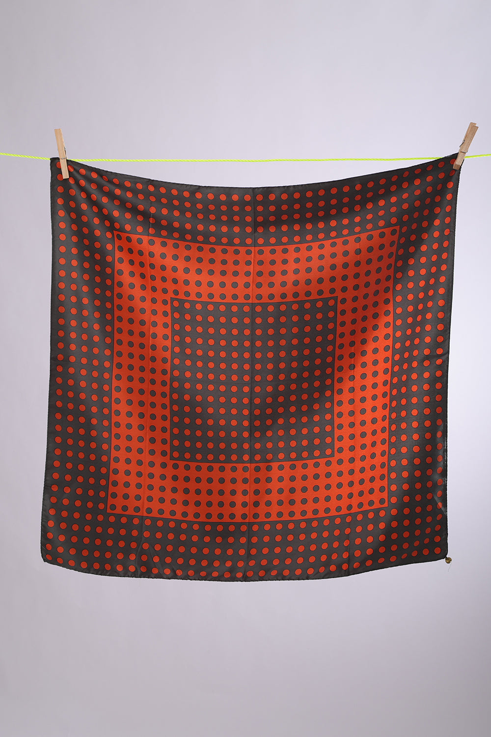 NO BRAND POLKA DOTS orange & olive