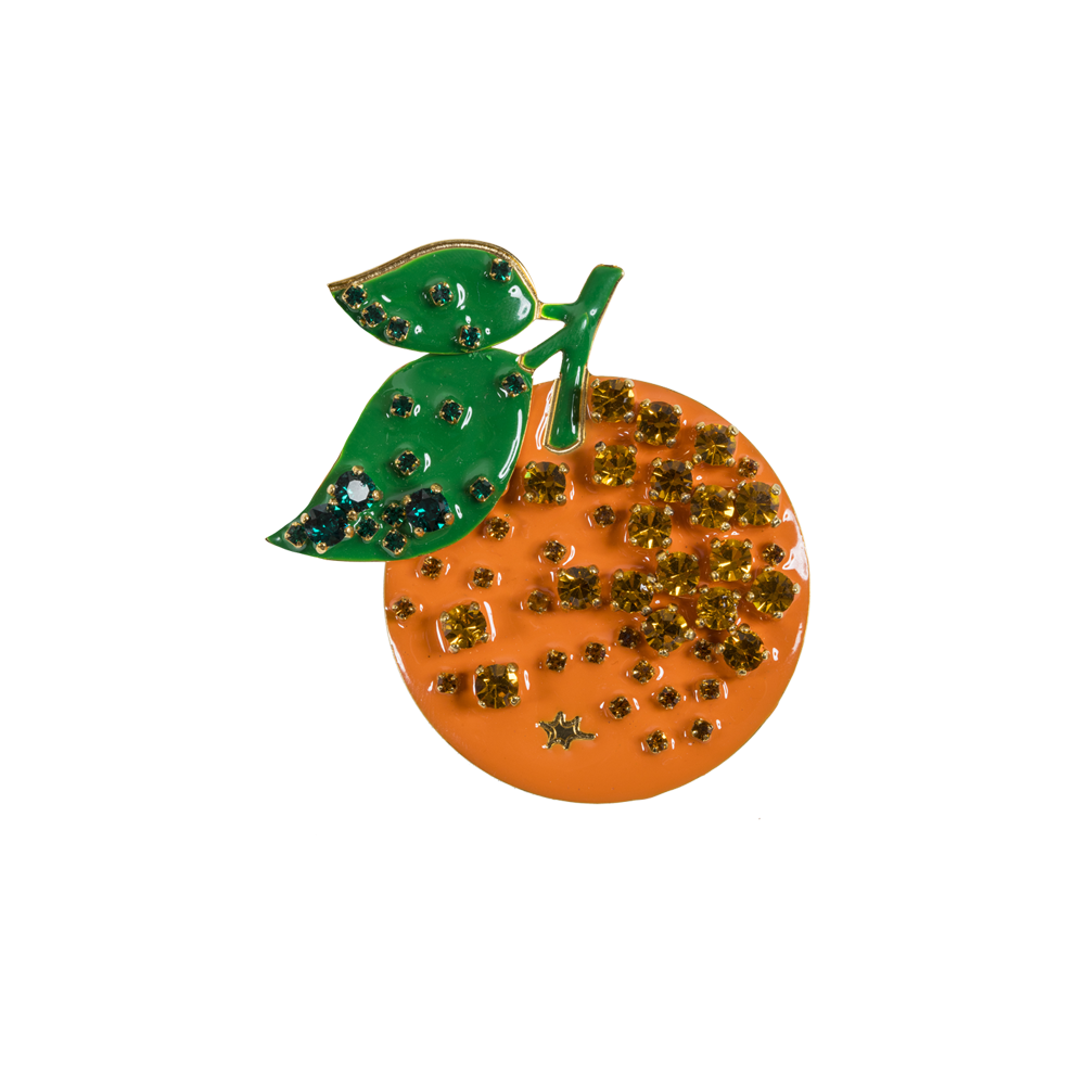 Orange Brooch