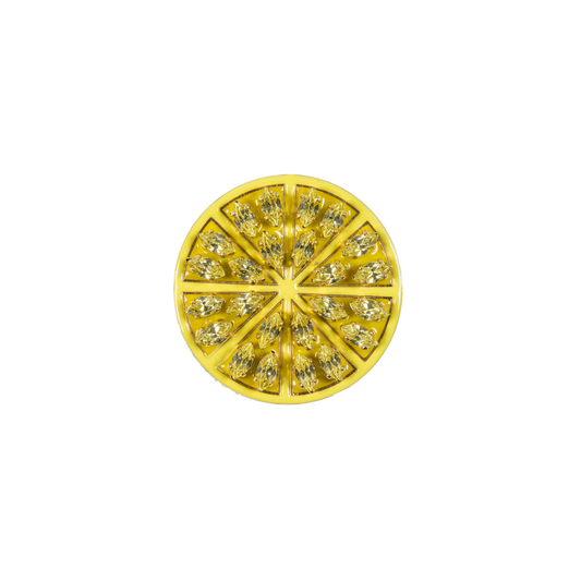 Half Lemon Brooch