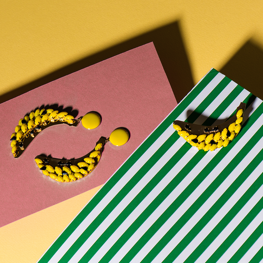 Banana Long Earrings