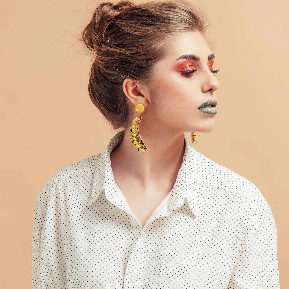 Banana Long Earrings