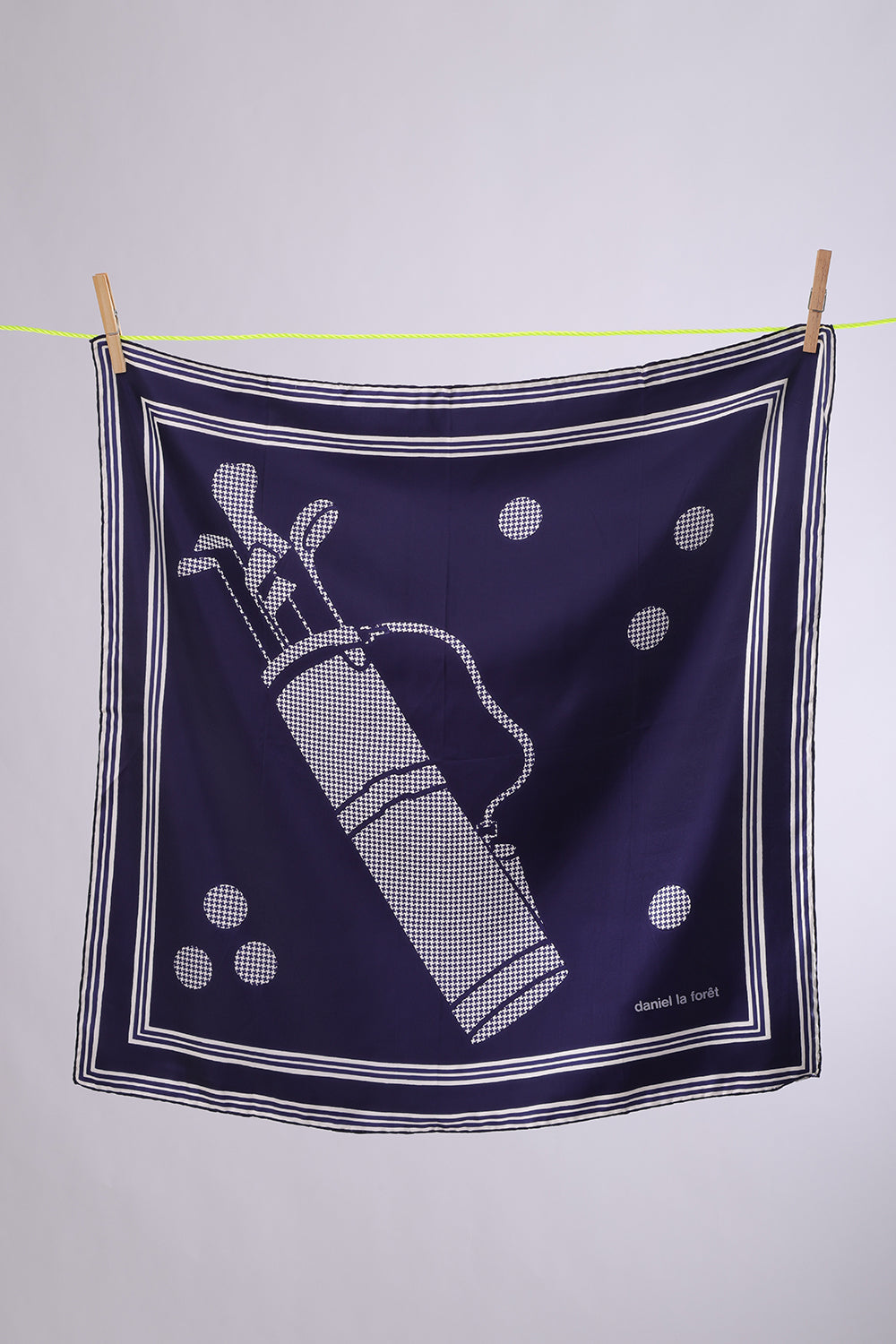 DANIEL LA FORET Navy & White Golf