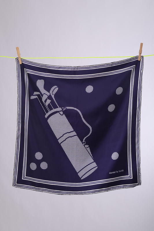 DANIEL LA FORET Navy & White Golf