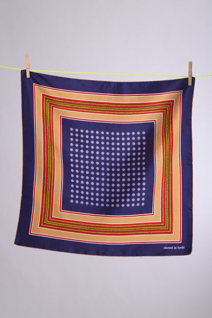 DANIEL LA FORET Navy, red & gold Marrine