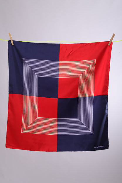 DANILE LA FORET NAVY & RED mirrored