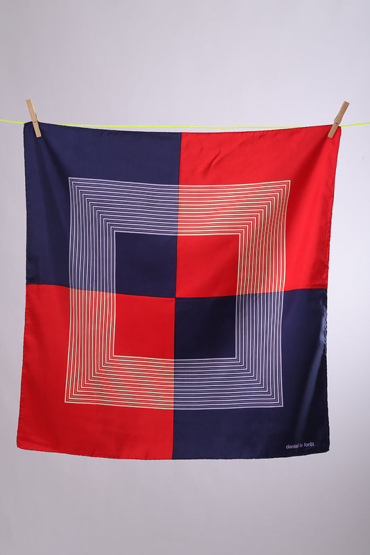 DANILE LA FORET NAVY & RED mirrored