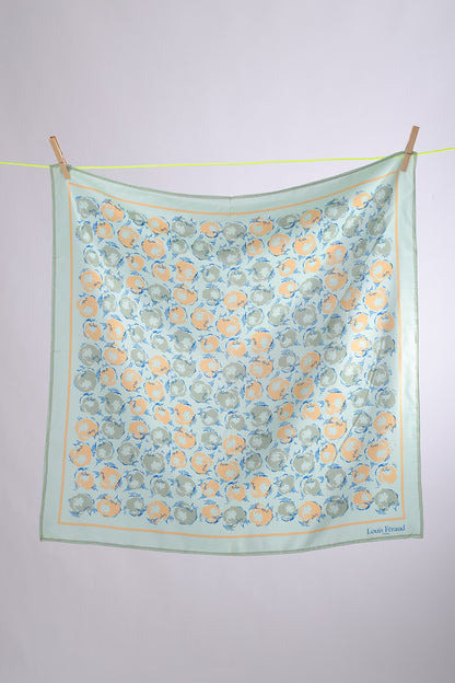 LOUIS FERAUD Aqua with peaches print