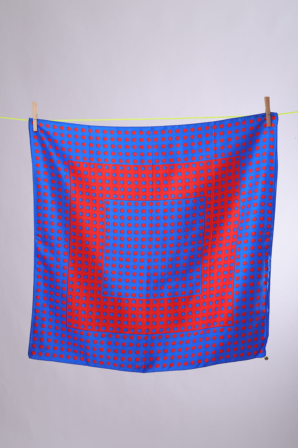 NO BRAND POLKA DOTS blue & red