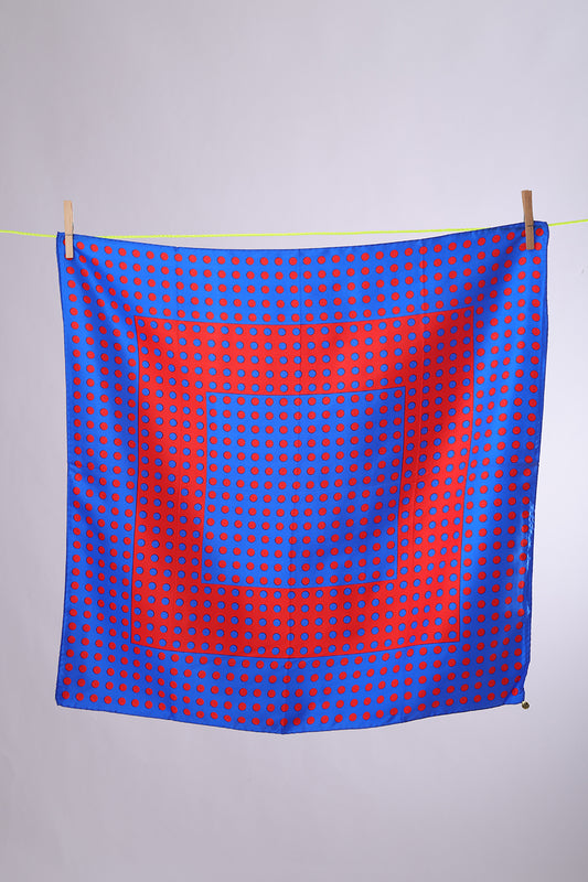 NO BRAND POLKA DOTS blue & red