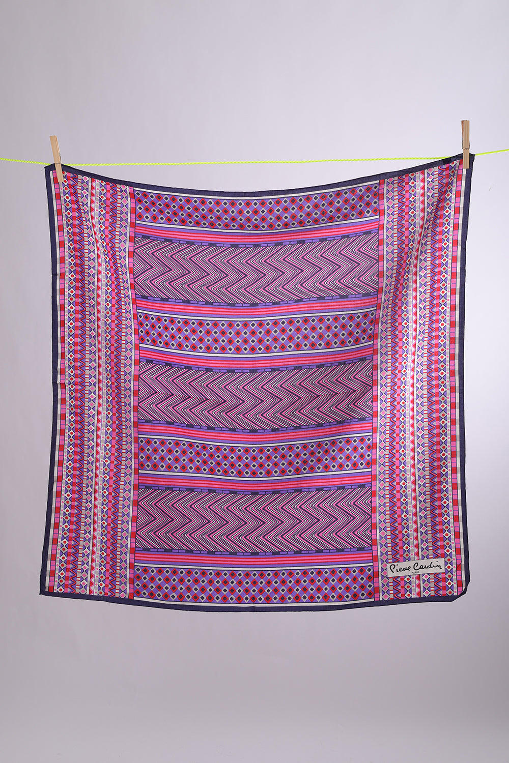 PIERRE CARDIN Lilac, Pink, Red & navy african pattern