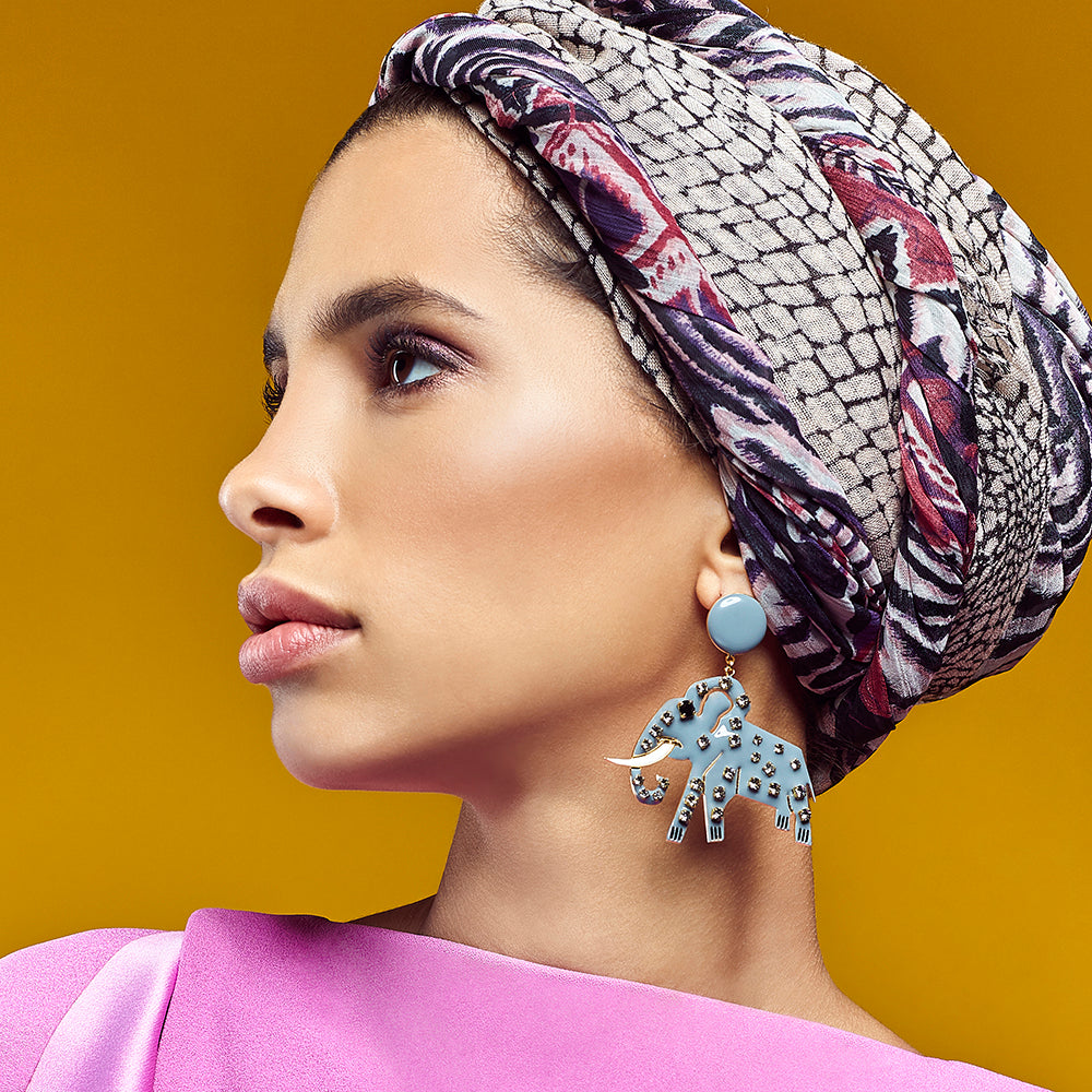 Elephant Long Earrings