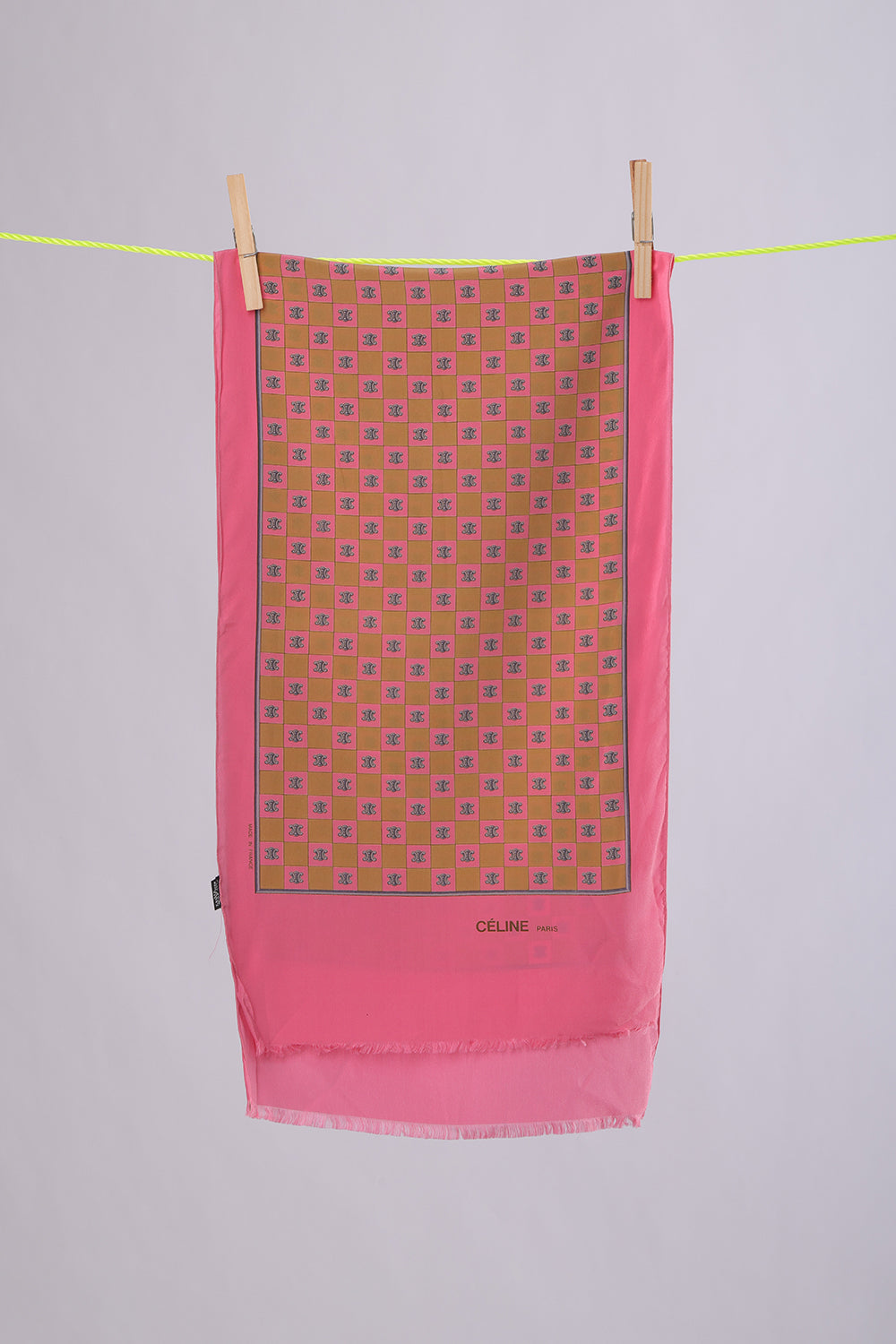 CELINE Pink base with beige squares