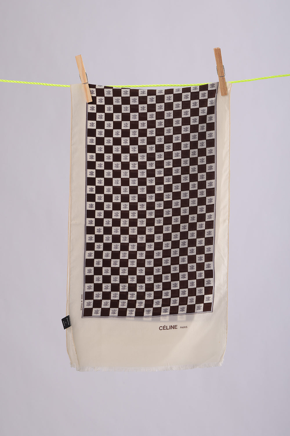 CELINE Cream base with brown squares