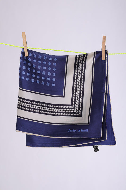 DANIEL LA FORET Navy & White Marrine