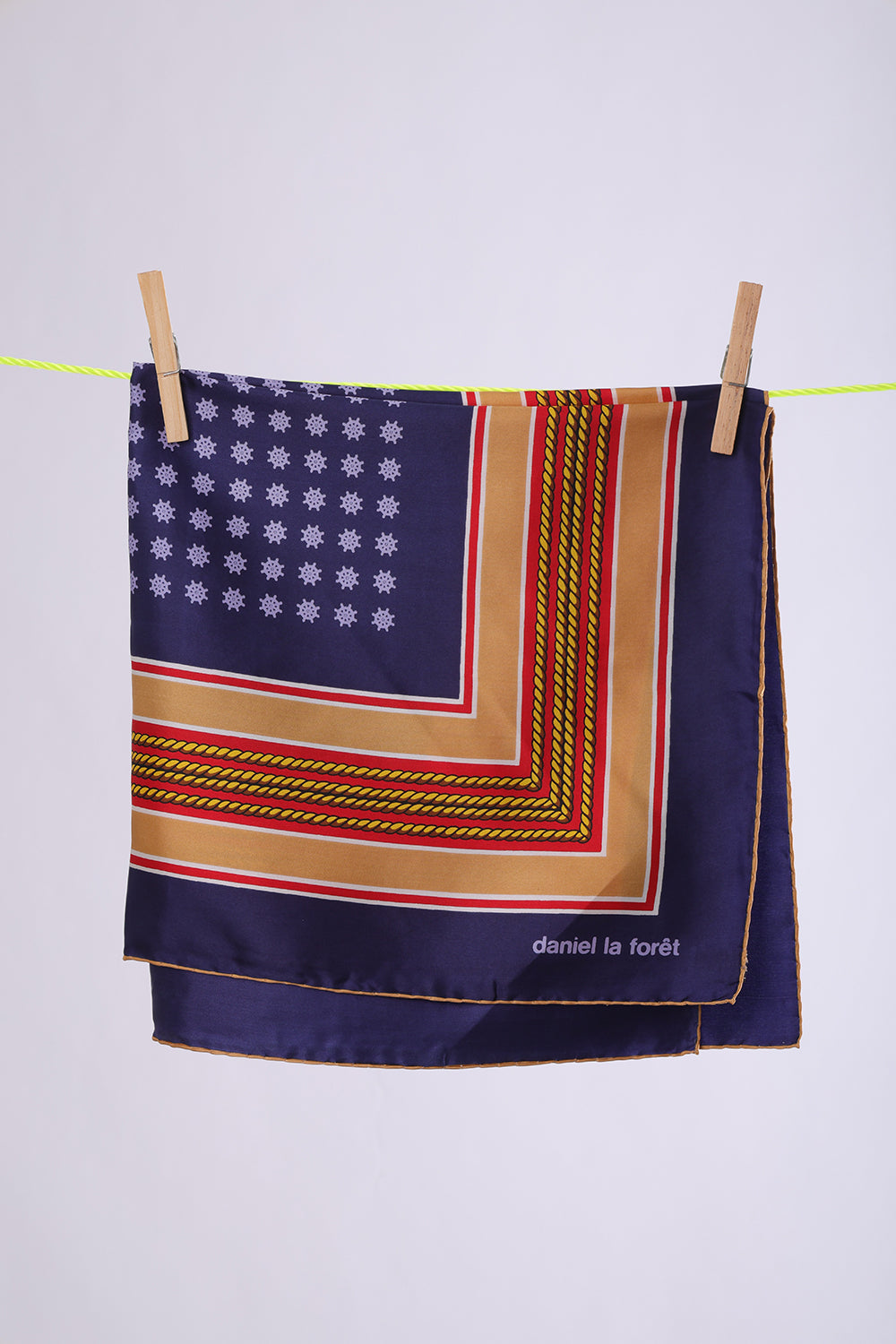 DANIEL LA FORET Navy, red & gold Marrine