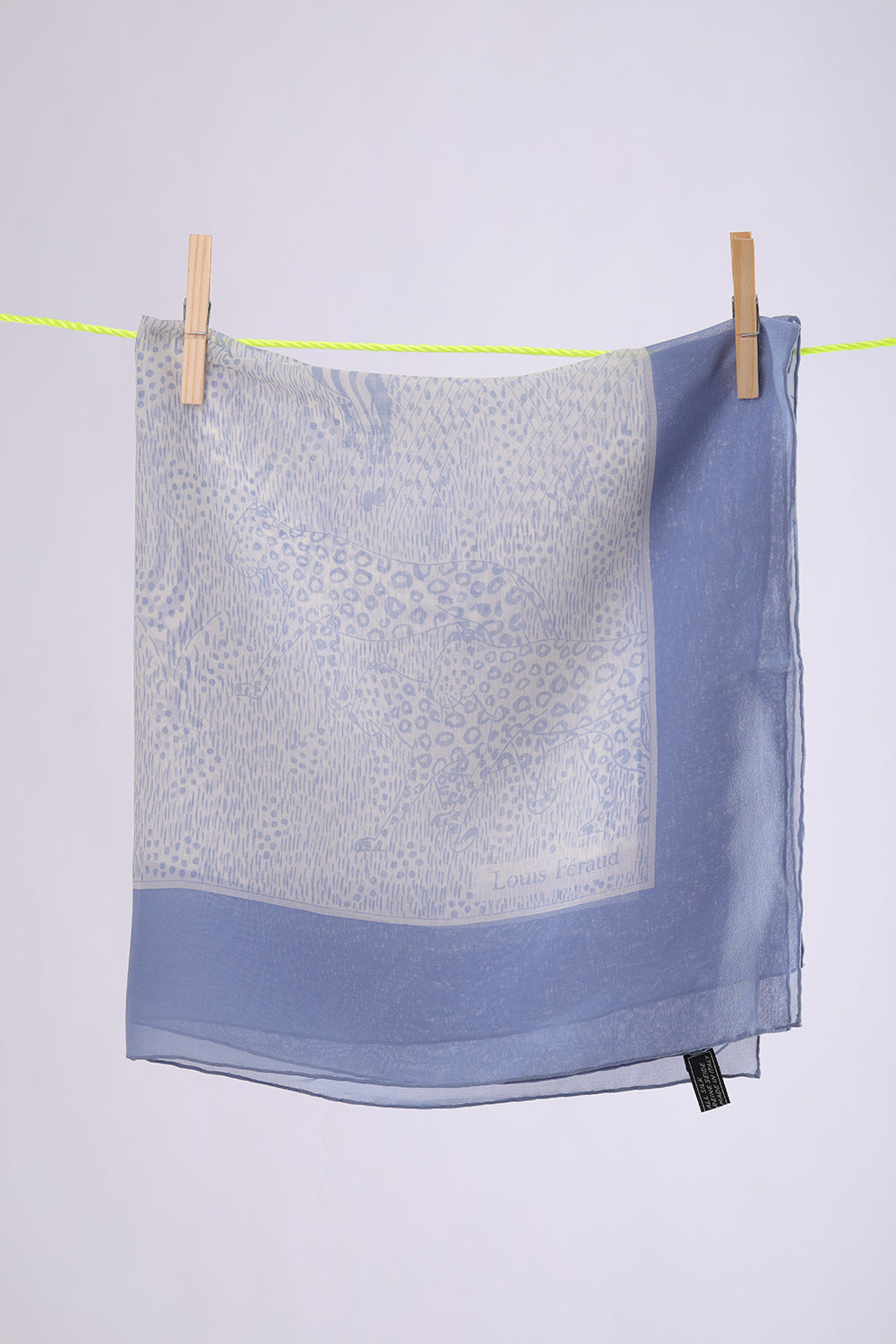 LOUIS FERAUD see through white & light blue
