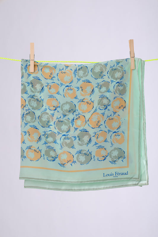 LOUIS FERAUD Aqua with peaches print