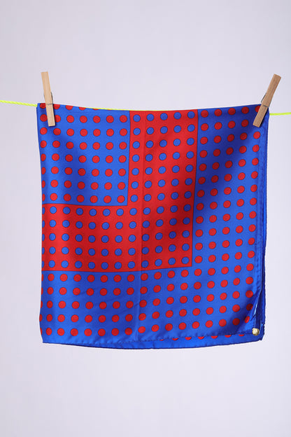 NO BRAND POLKA DOTS blue & red