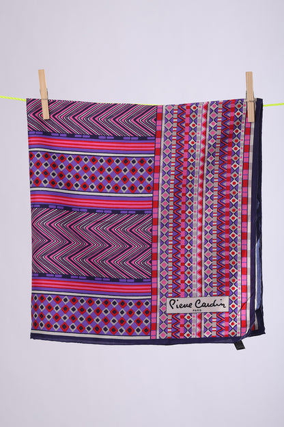 PIERRE CARDIN Lilac, Pink, Red & navy african pattern