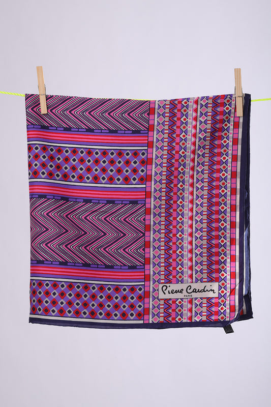 PIERRE CARDIN Lilac, Pink, Red & navy african pattern