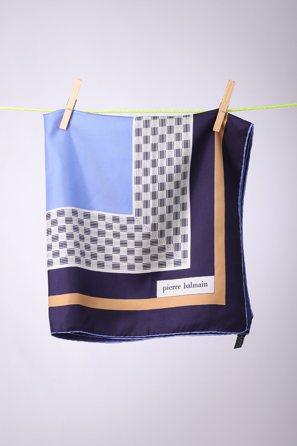PIERRE BALMAIN - SCARF Navy & white stripes