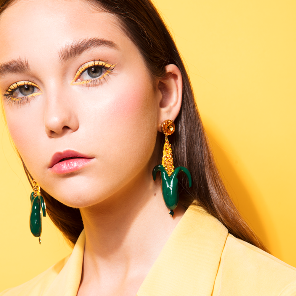 Corn Long Earrings