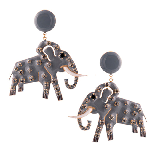 Elephant Long Earrings