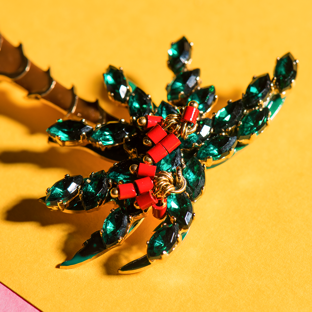 Palm Tree brooch