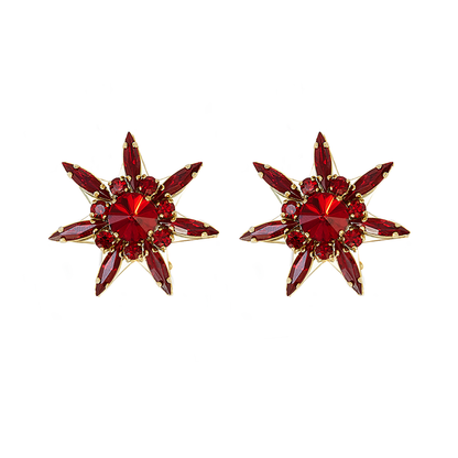 STAR Red Earrings