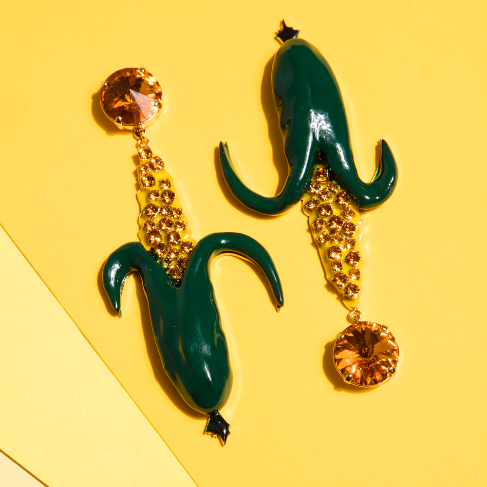 Corn Long Earrings