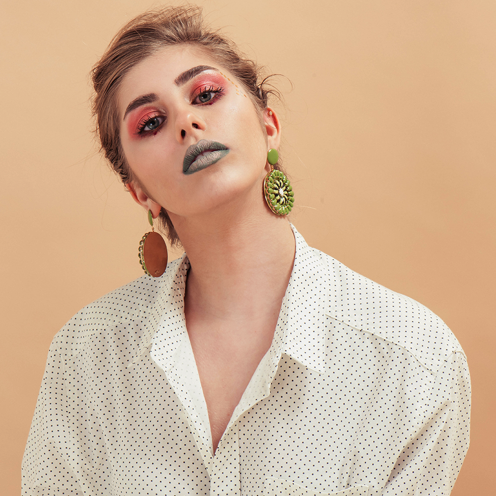 Kiwi Long Earrings