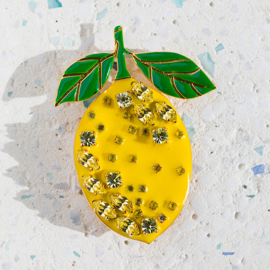 Lemon Brooch