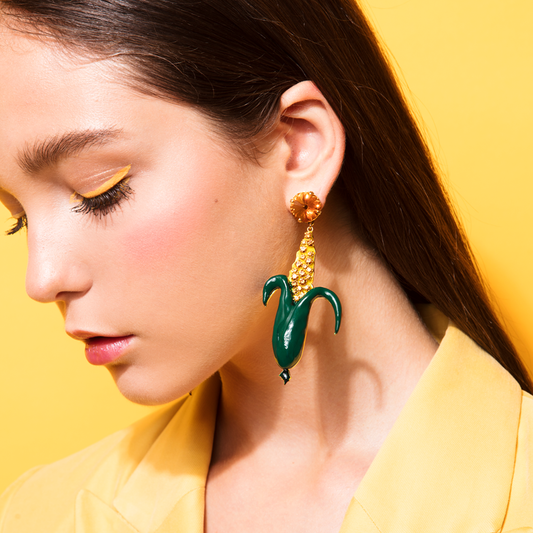 Corn Long Earrings